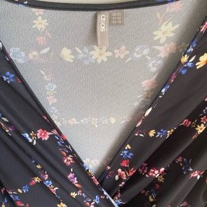 ASOS full length pleated floral dress 22